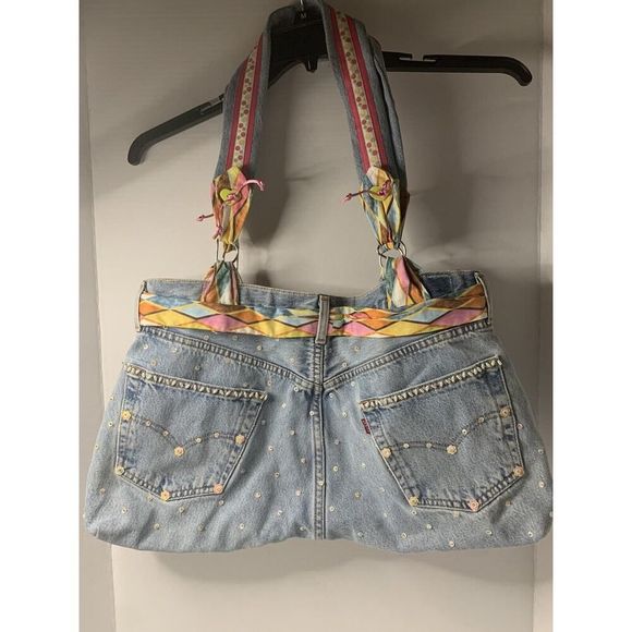 Handmade Colorful Beaded Handbag - Picture 2 of 5